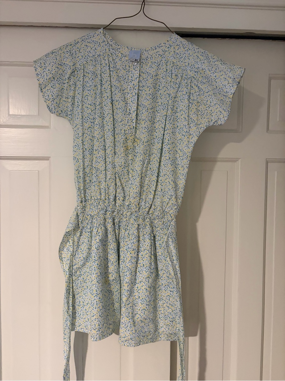 Girls' Light Blue Floral One-Piece dress - Brand: Bella Bliss